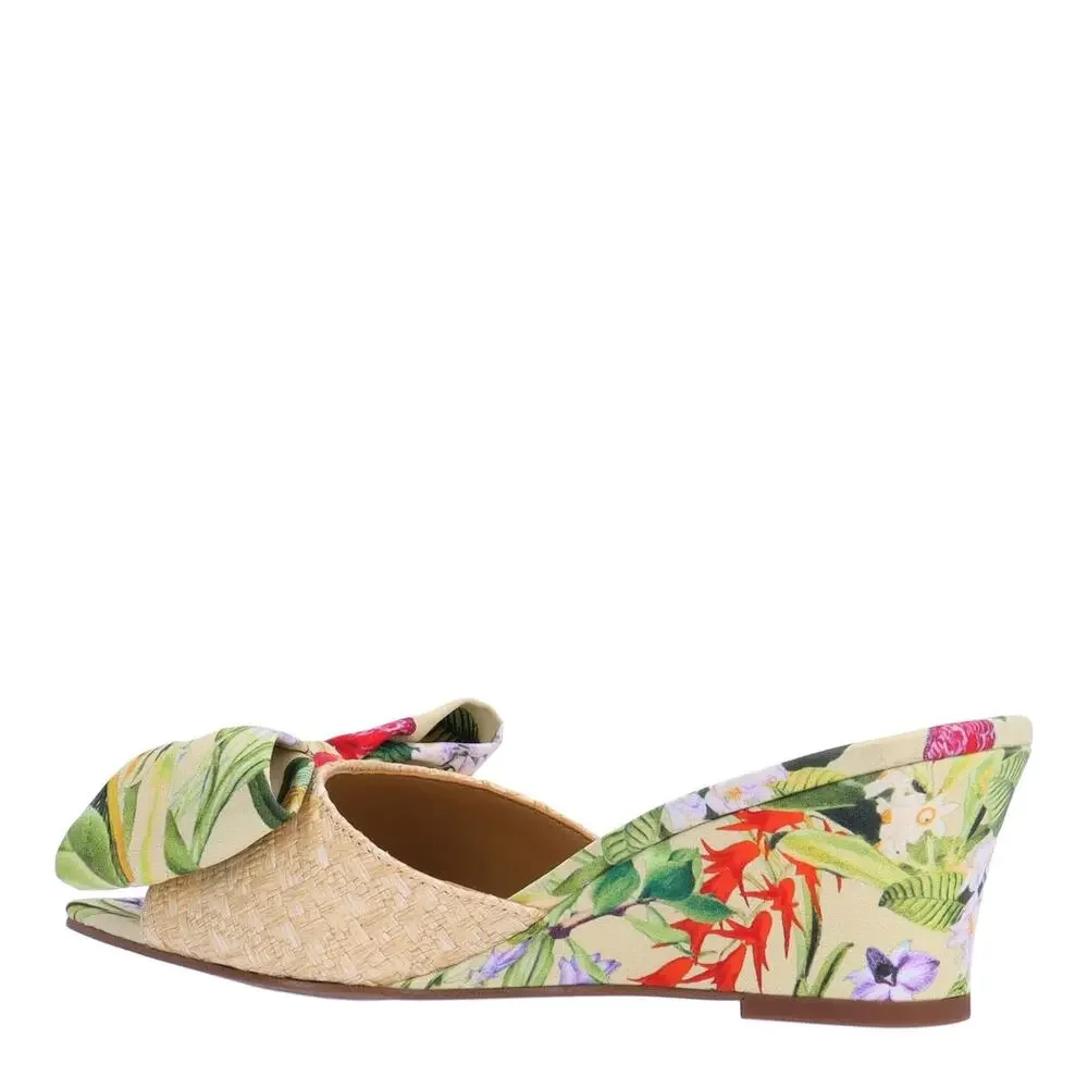 J. RENEE WOMENS MILENA NATURAL/GREEN/RED 11 M (B)